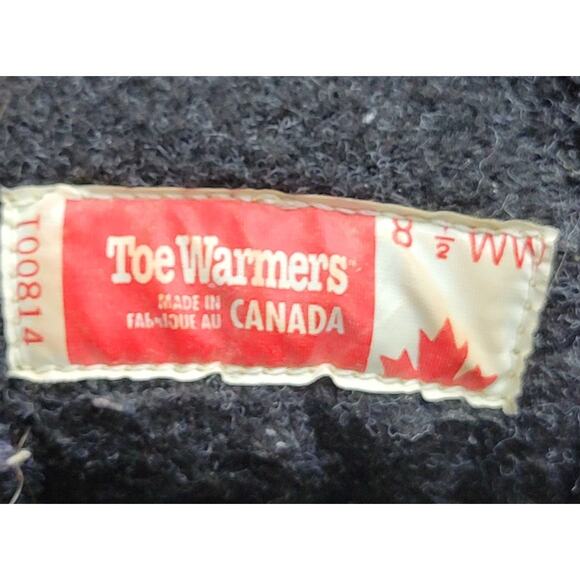 TOE WARMERS Black Textile Trek Waterproof Boots T00814 Lined  8.5WW Canada Women - Picture 2 of 8